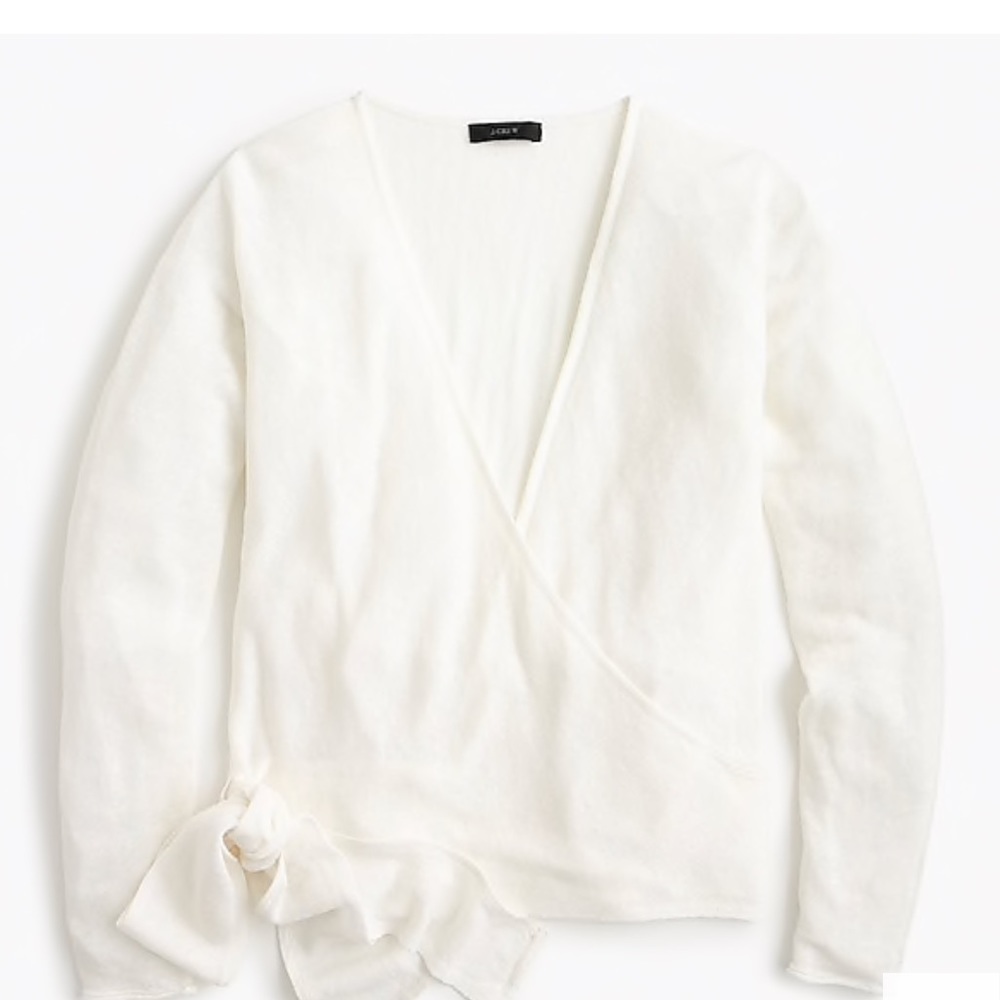 J. Crew Linen Wrap Cardigan